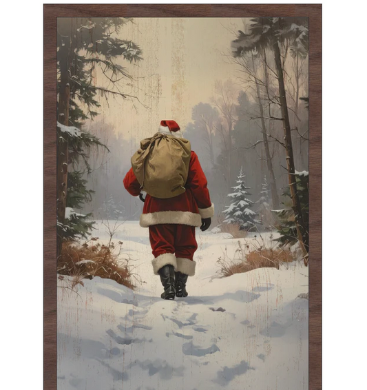 Santa Among The Pines- Sign