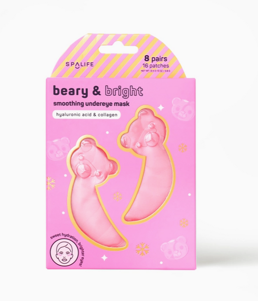 Christmas Holiday Beary & Bright Smoothing Undereye Masks - 8 pairs - Sale