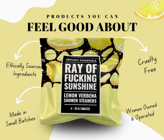 Ray Of Fucking Sunshine Shower Steamer - 4 Pack