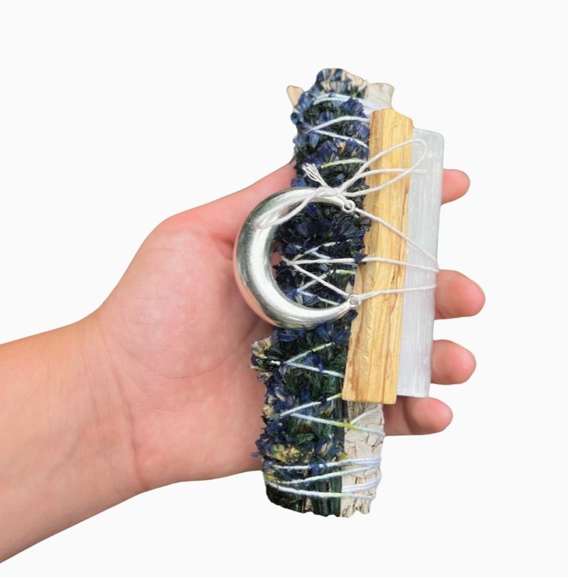 Goodnight Moon Ritual Set White Sage Smudge Clearing 6"