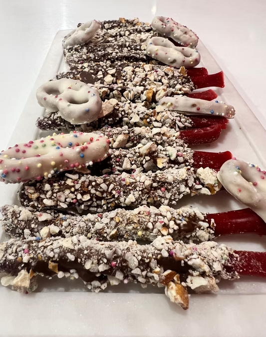 Chocolicious - Birthday Cake Dipped Licorice