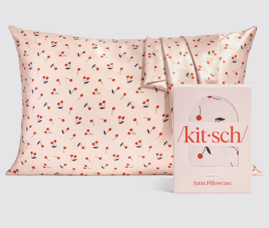 Satin Pillowcase - Cherry