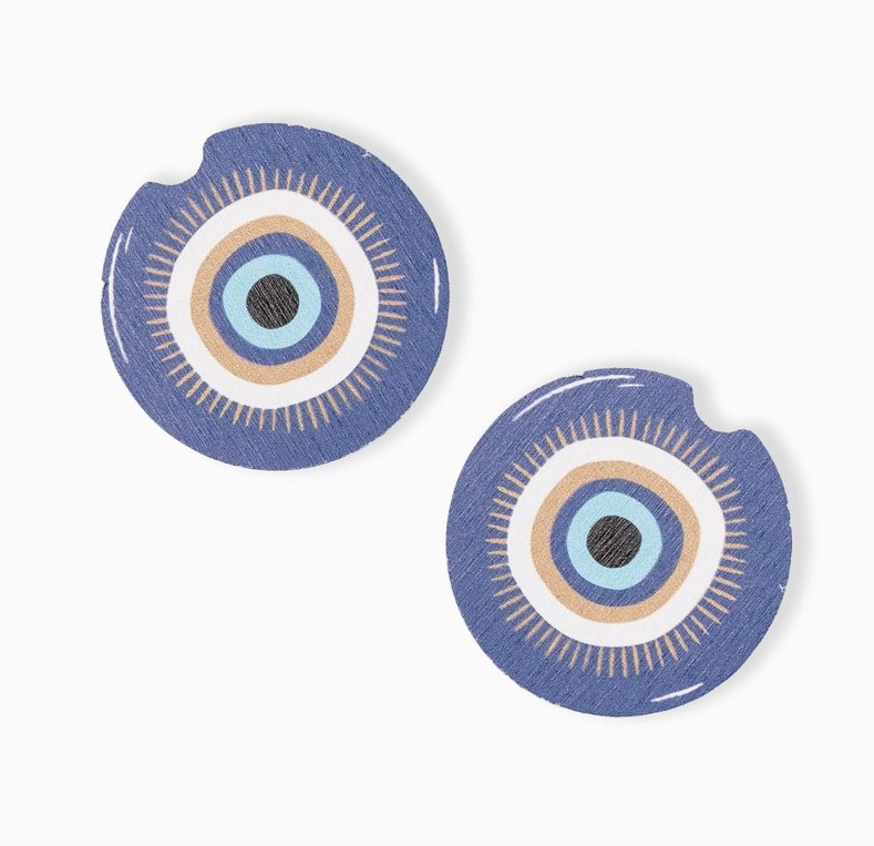 Car Coasters- Evil Eye