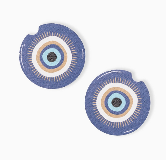 Car Coasters- Evil Eye