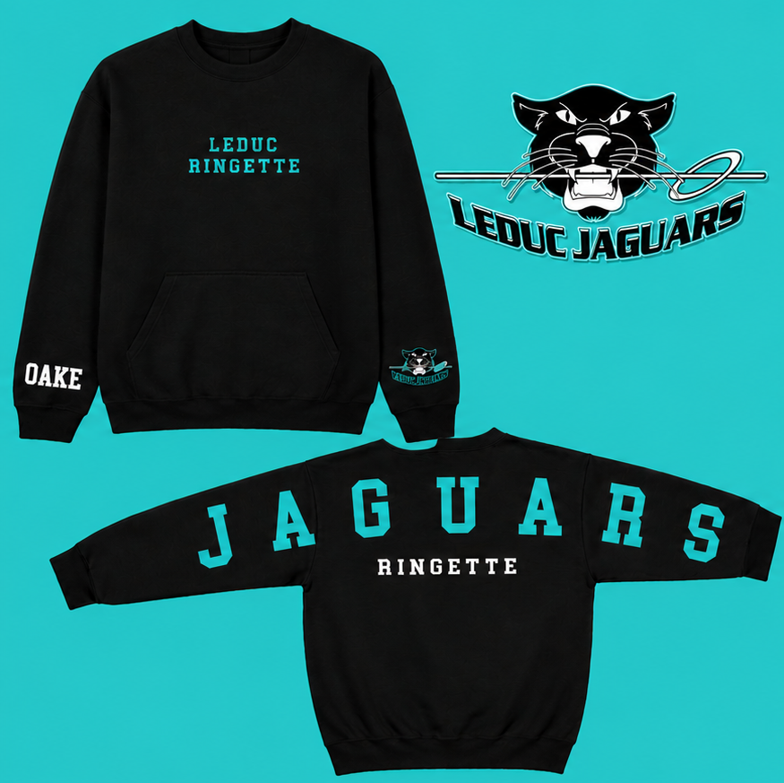JAGUARS Ringette - ADULT BLACK Crewneck