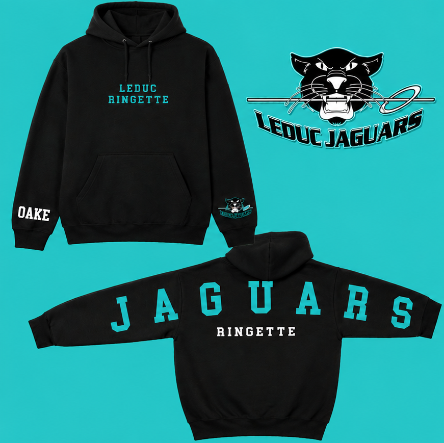 JAGUARS Ringette - ADULT BLACK hoodie