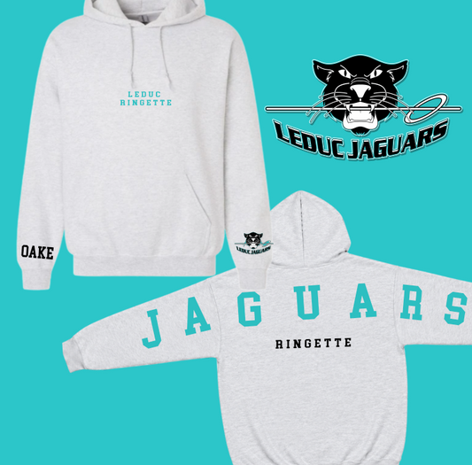 JAGUARS Ringette - ADULT ASH GREY hoodie
