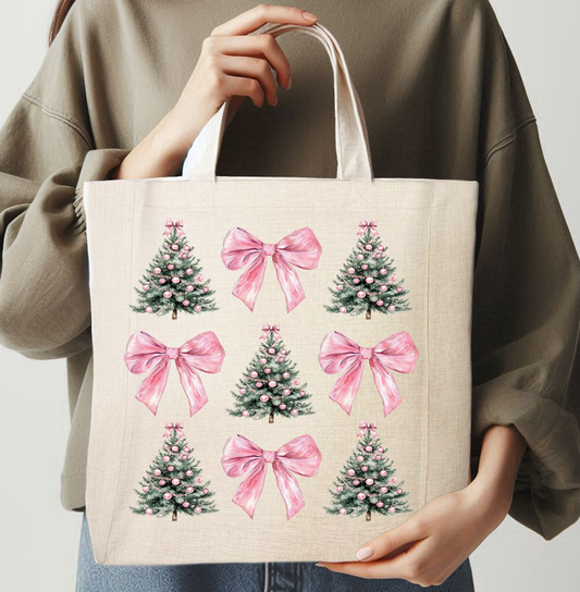 BOWS AND TREES- TOTE
