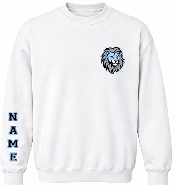 ÉLES LIONS- ADULT CREWNECK - BIG HYPE - WHITE