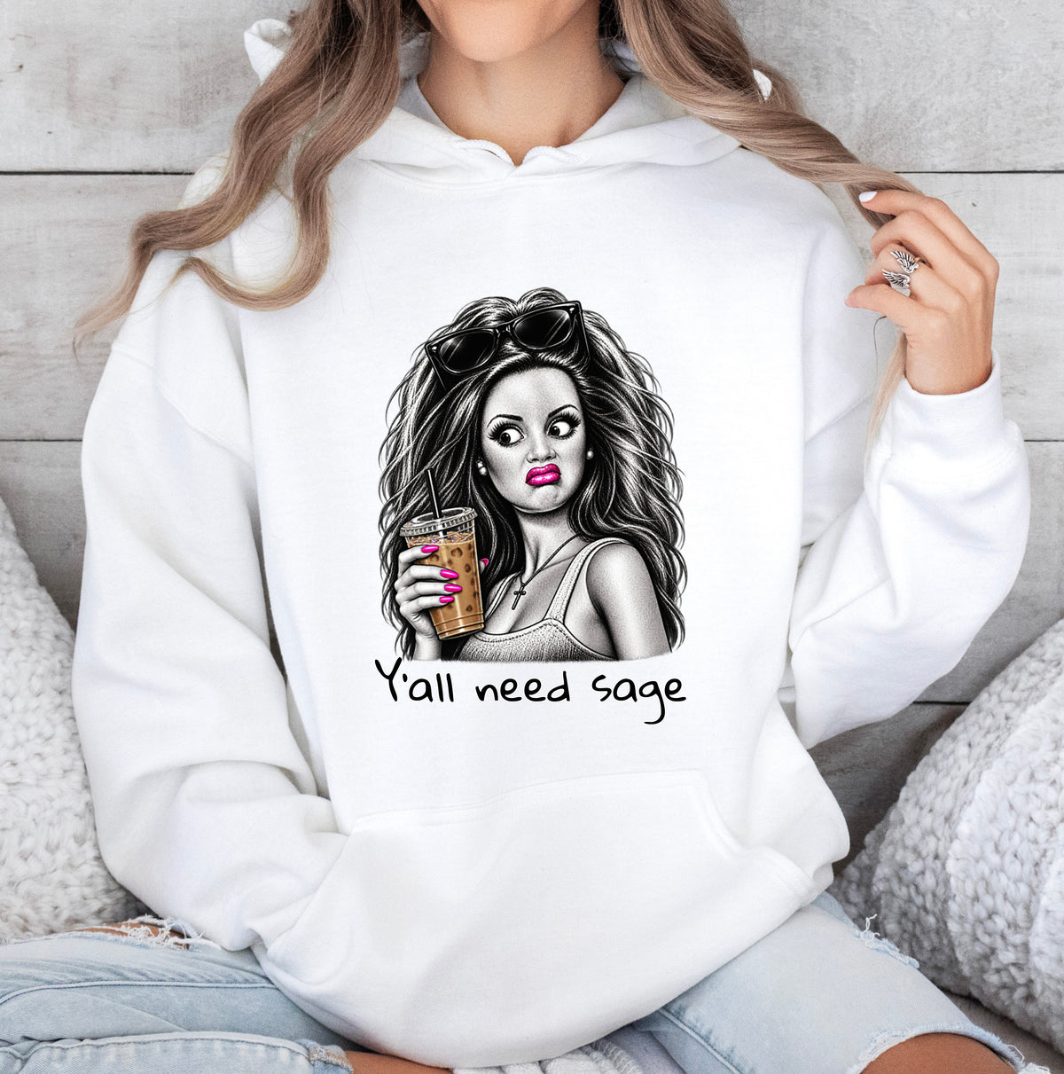 Y'ALL NEED JESUS-CUSTOMIZABLE - HOODIE