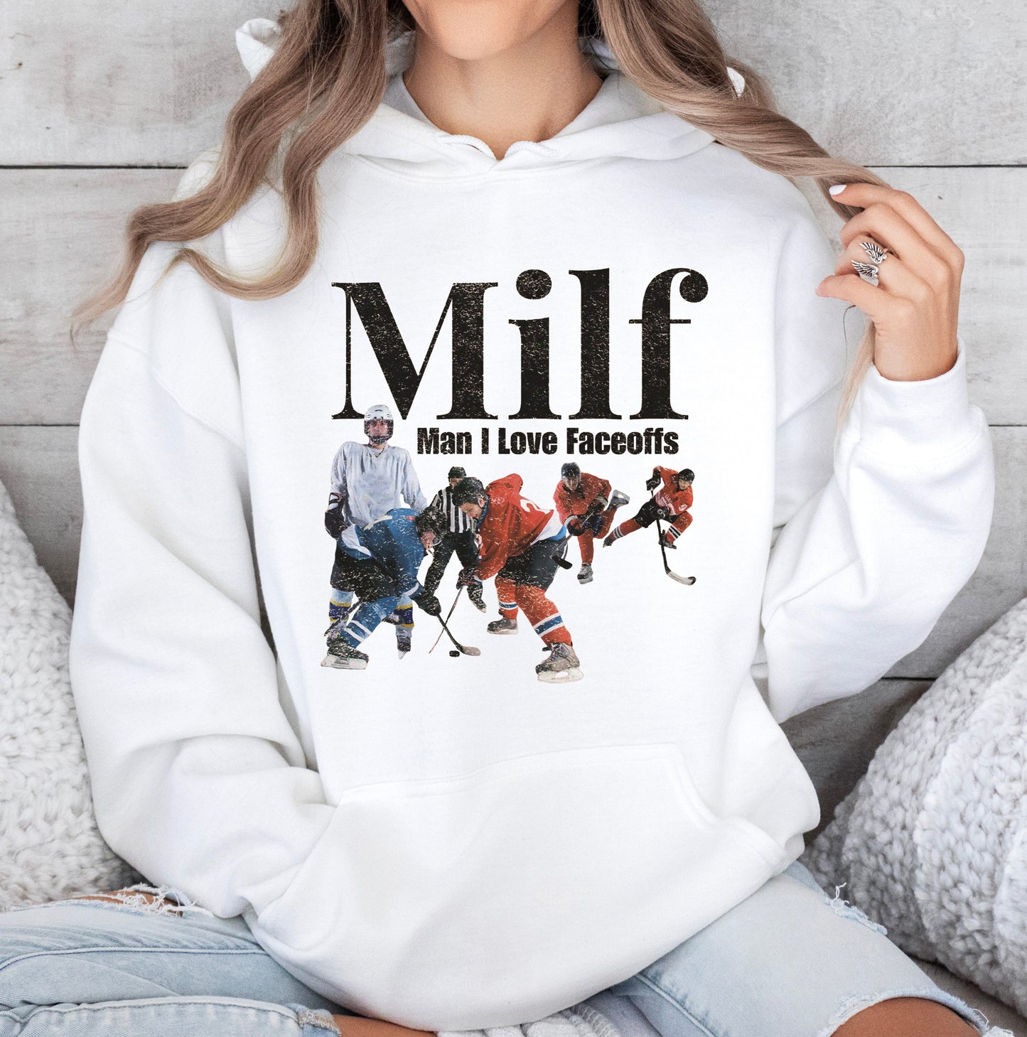 MAN I LOVE FACEOFFS - HOODIE