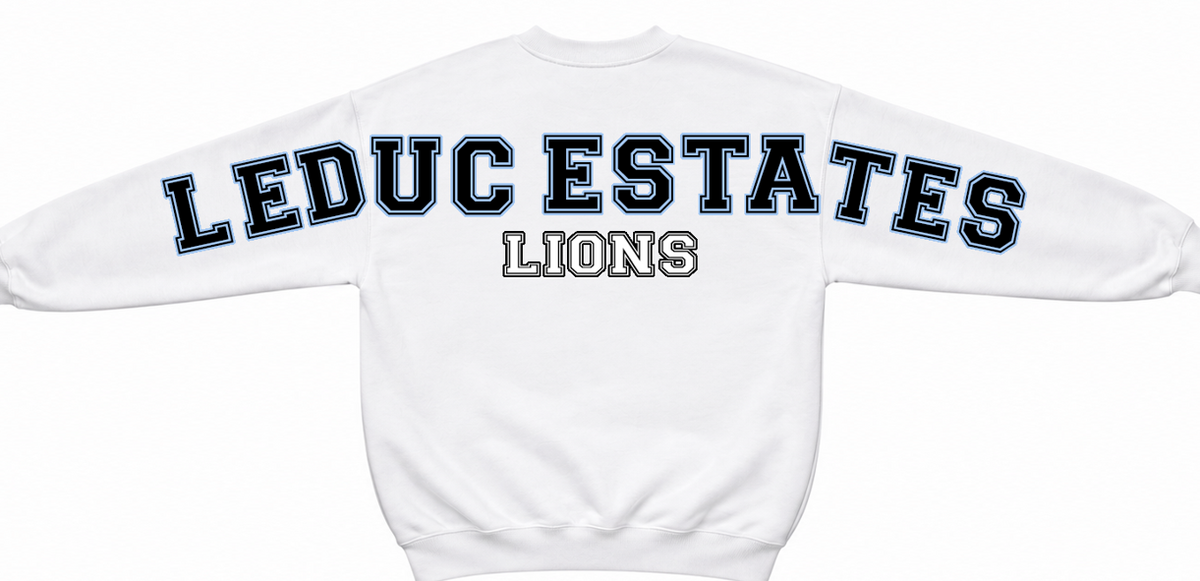ÉLES LIONS- ADULT CREWNECK - BIG HYPE - WHITE