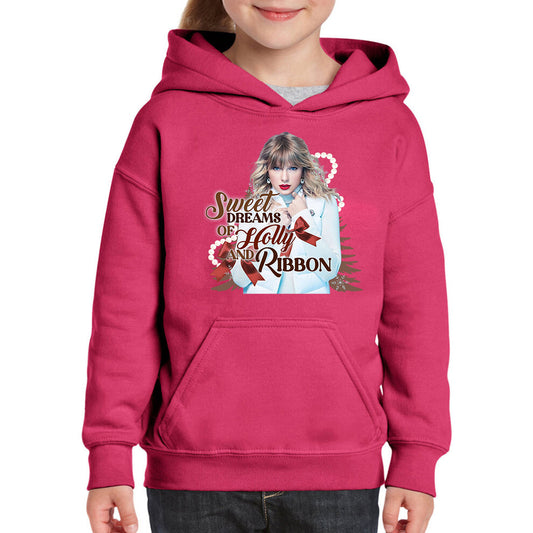 HOLLY AND RIBBON - YOUTH HOODIE