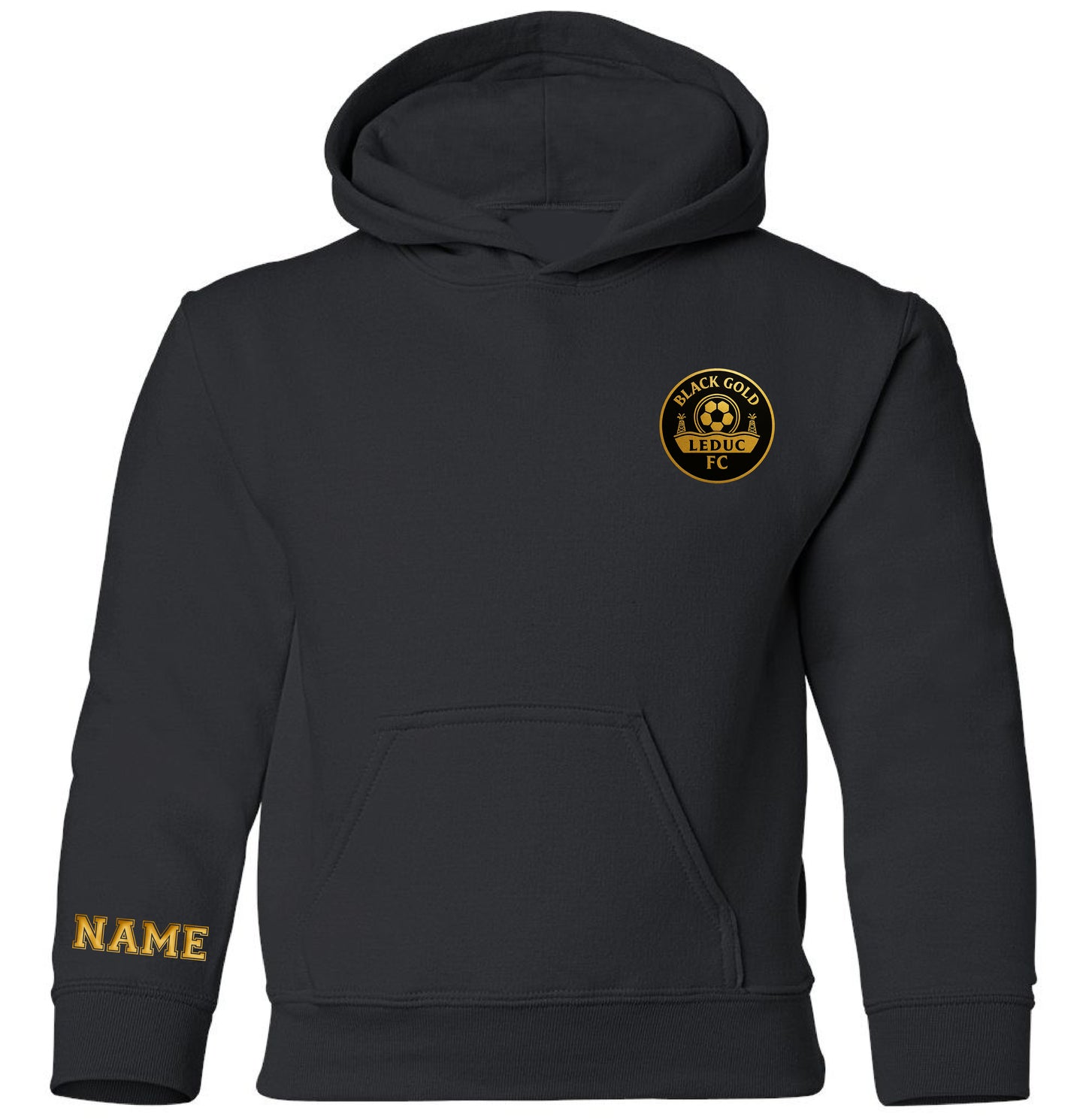 LEDUC BLACKGOLD SOCCER  - YOUTH SIZE HOODIE