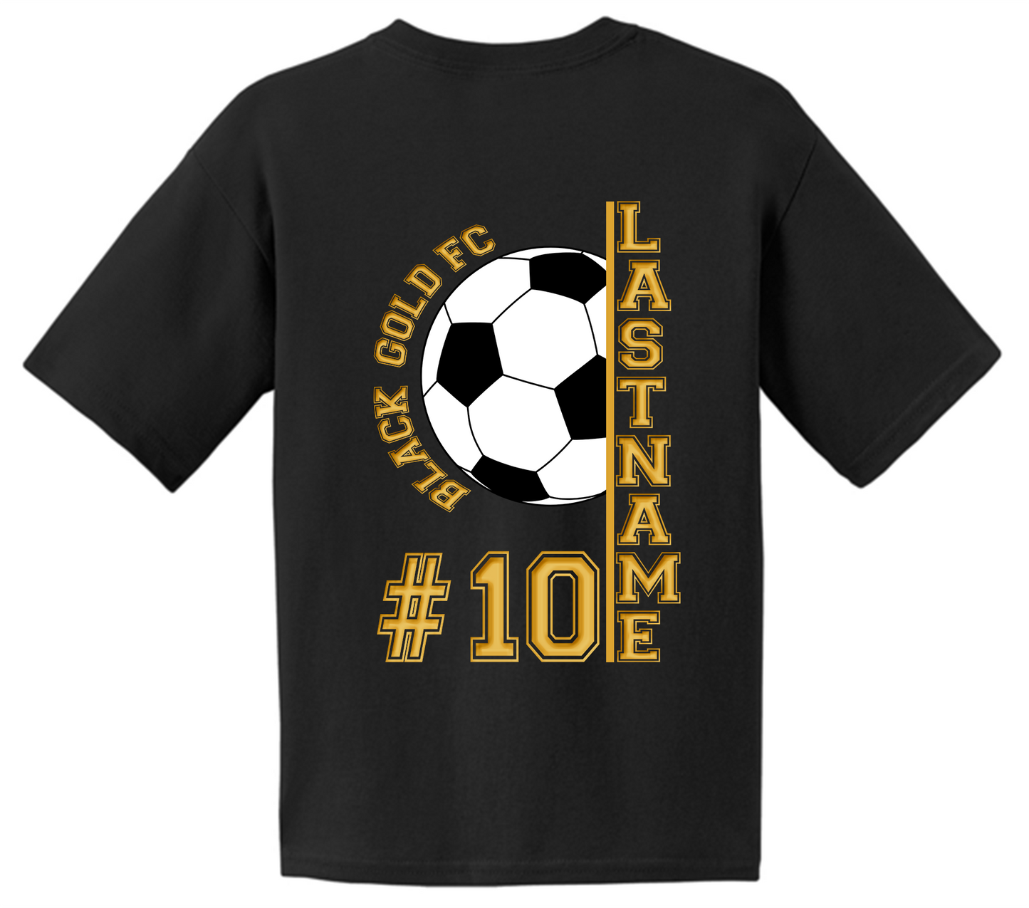LEDUC BLACKGOLD SOCCER  - YOUTH SIZE TSHIRT