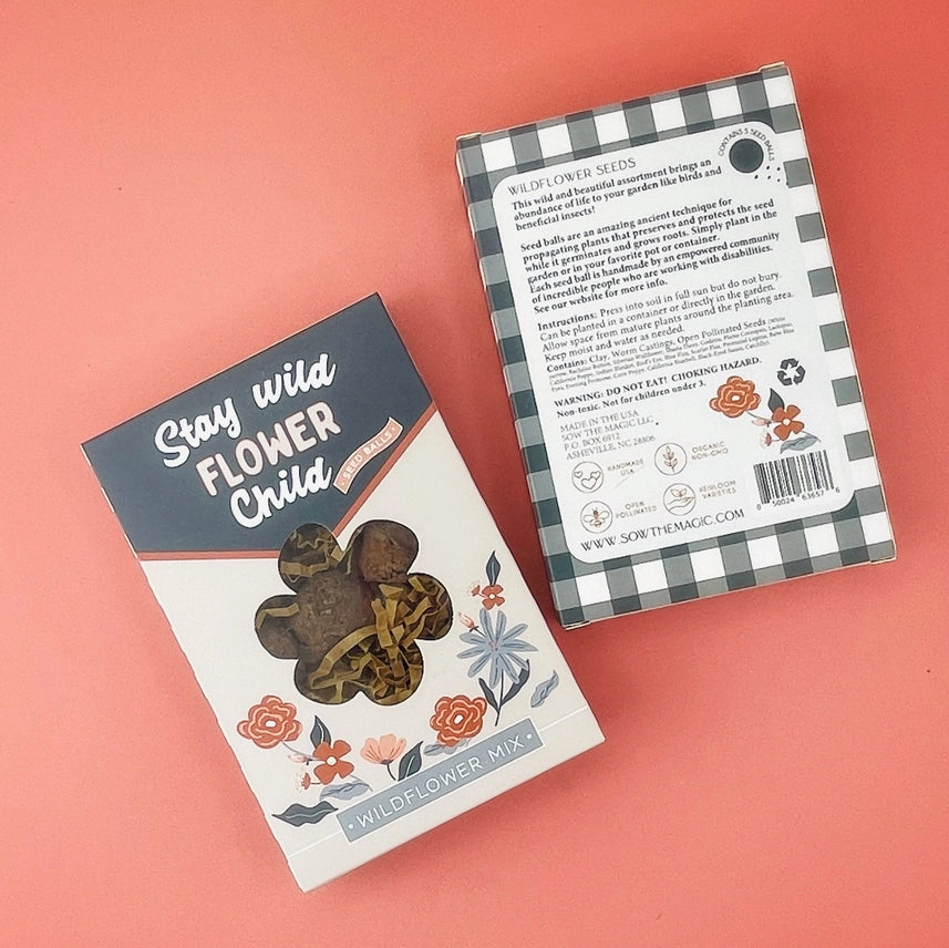 Stay Wild Flower Child - Wildflower Seed Balls