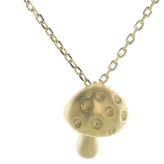 Mushroom Pendant Necklace