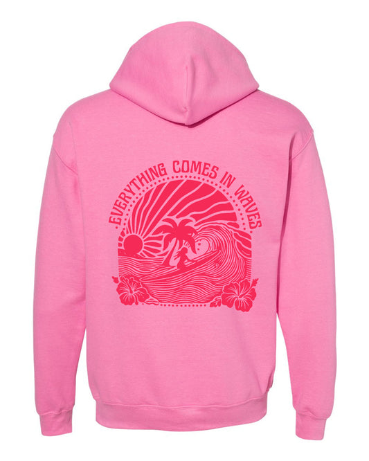 EVERYTHING COMES IN WAVES - ADULT HOODIE