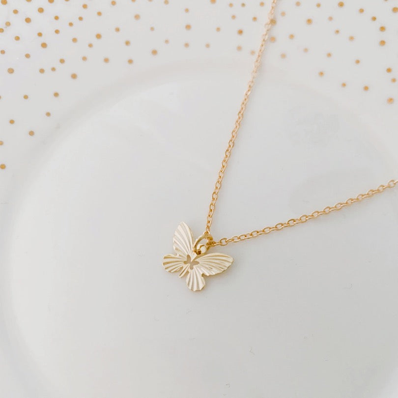 Gold Butterfly Necklace