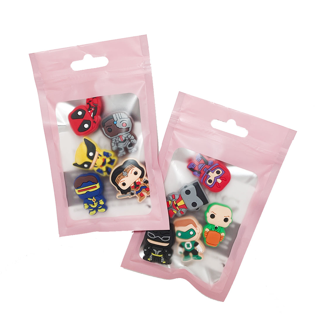 DC HEROES CROC CHARMS