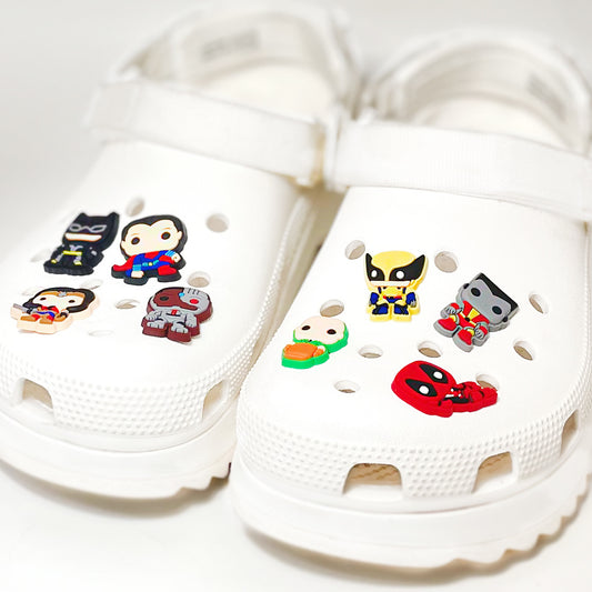 DC HEROES CROC CHARMS