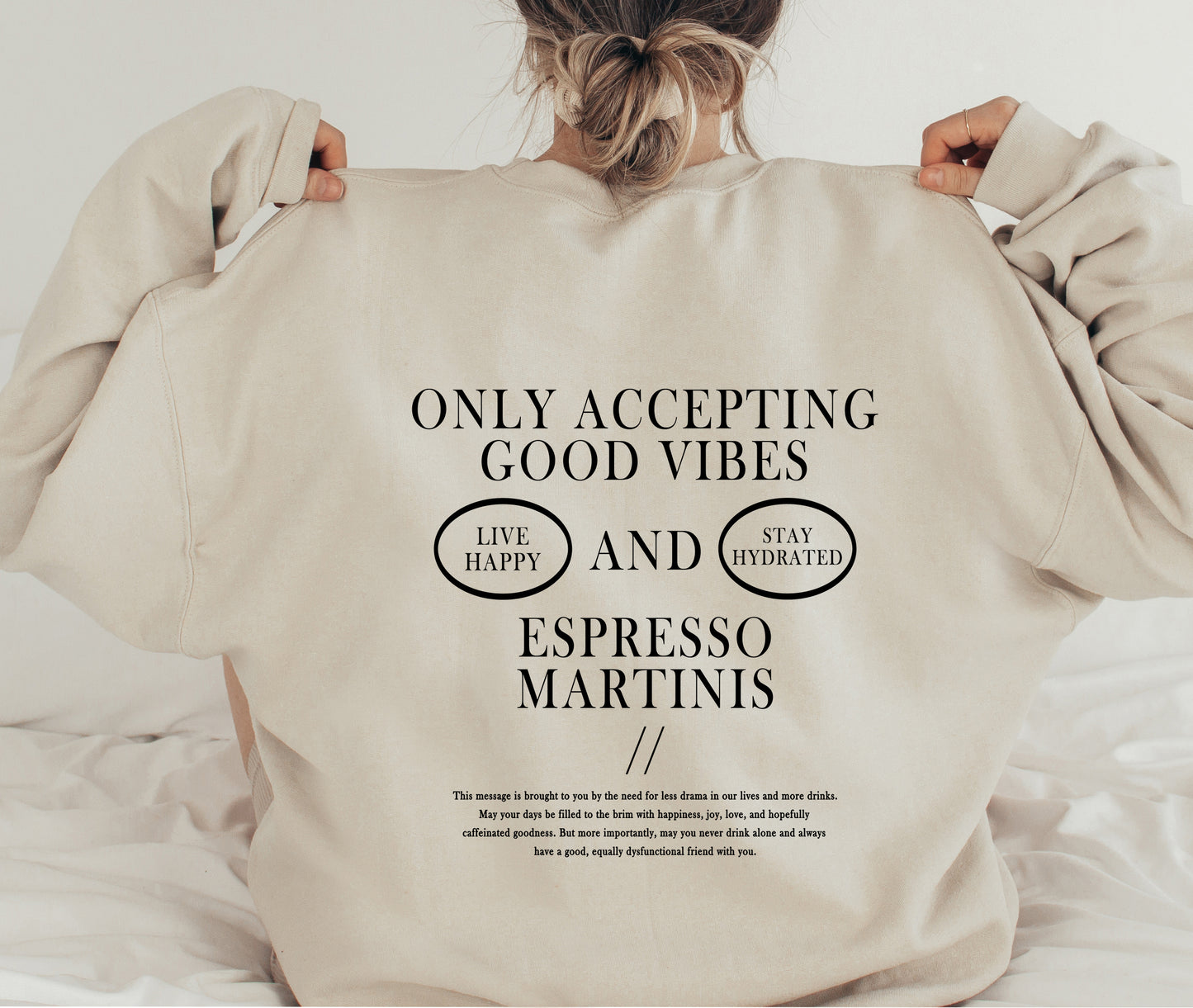 GOOD VIBES AND ESPRESSO MARTINIS