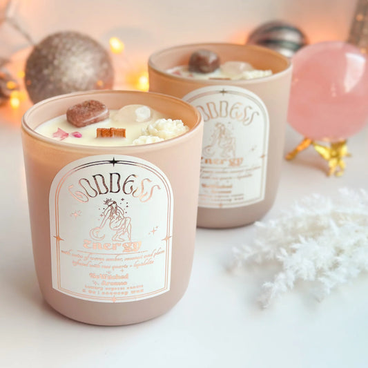 Goddess Energy Luxury Crystal Candle