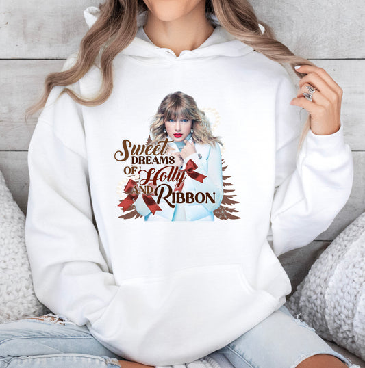 HOLLY AND RIBBON - HOODIE