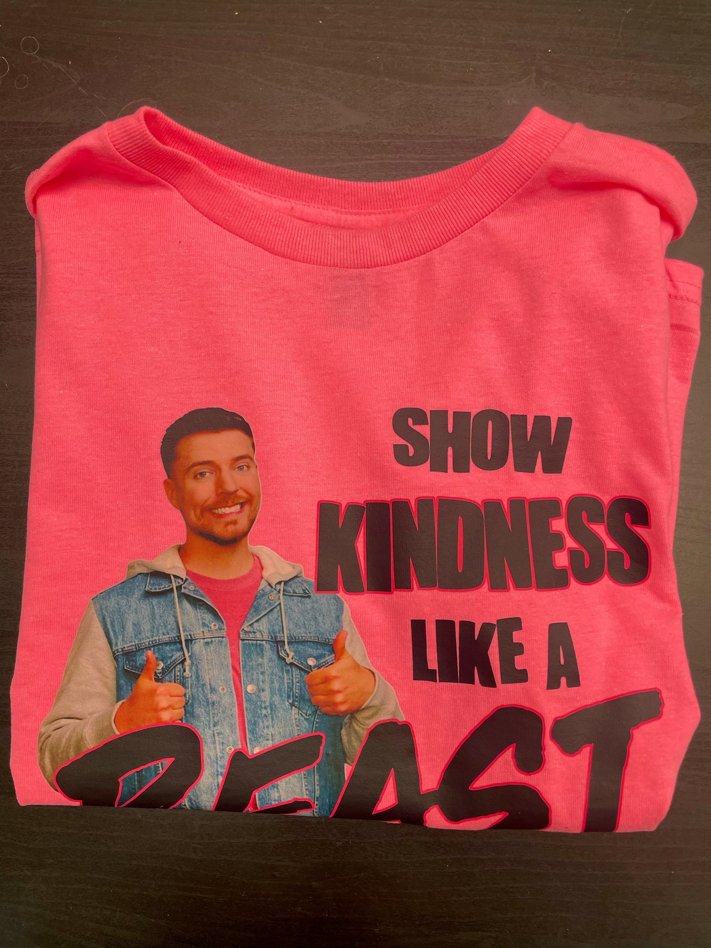 *SALE* Kindness Like A Beast - Neon Pink - Size Youth Large