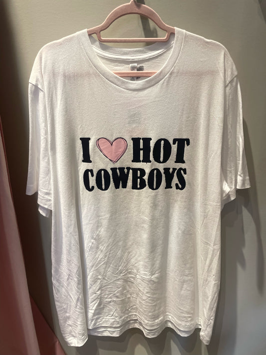 *SALE* - Hot Cowboys - White - Size 2XL