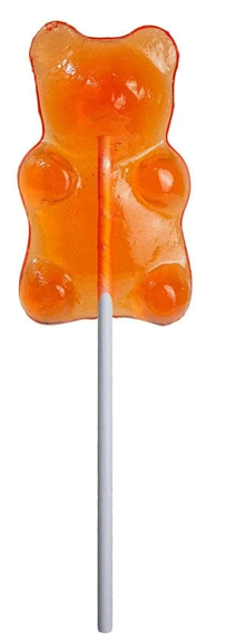 Orange Bear Lollipop