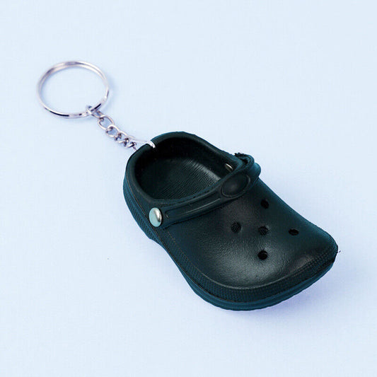 Mini Croc Keychain - Black