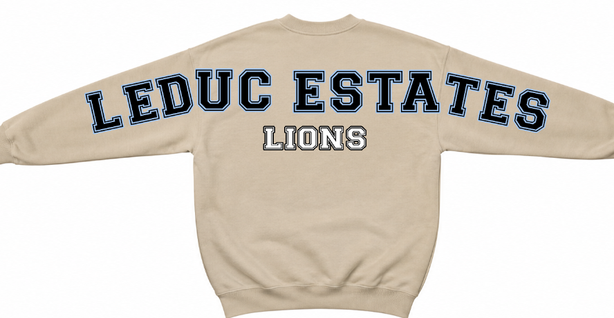 ÉLES LIONS- ADULT CREWNECK- BIG HYPE - SAND