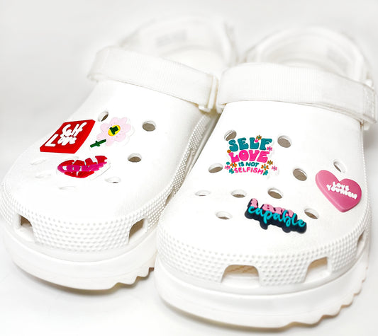 SELF LOVE CROC CHARMS