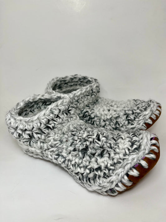 Adult Knit Slippers - Marble