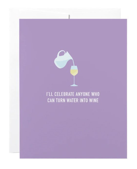 Water to Wine Card