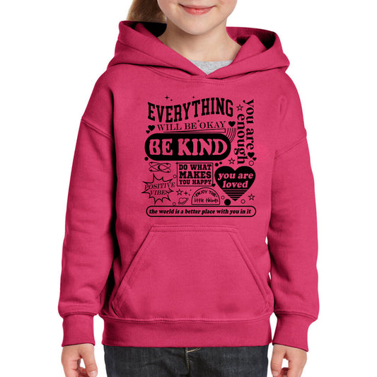 EVERTHING IS OKAY  - YOUTH HOODIE