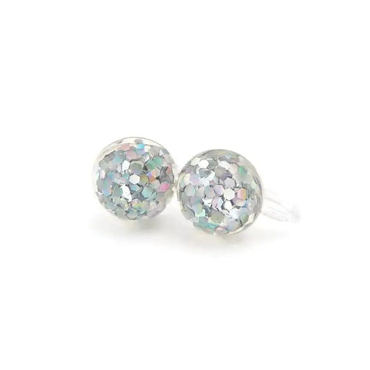 Glitter Earrings - Iridescent