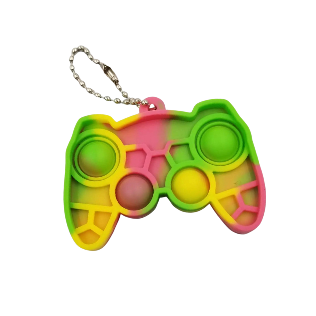 Game Controller Keychain Pop Fidget Toy - Various Colours