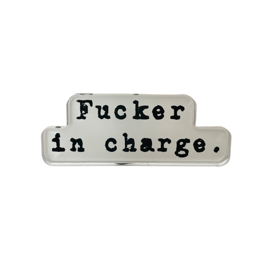 FUCKER IN CHARGE Pin