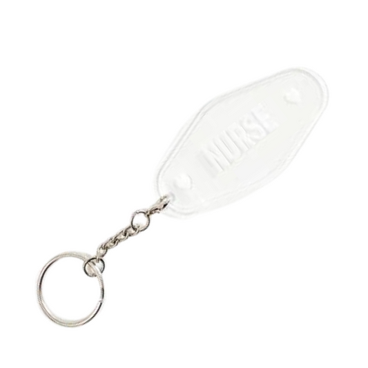 Nurse Engraved Motel Keychain - Clear