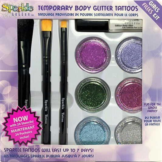 Glitter Tattoo Party Kit - Girl