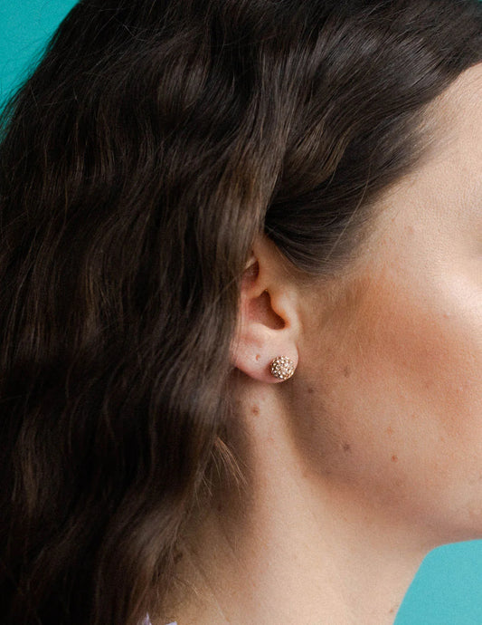 Radiance Studs - Pink Quartz