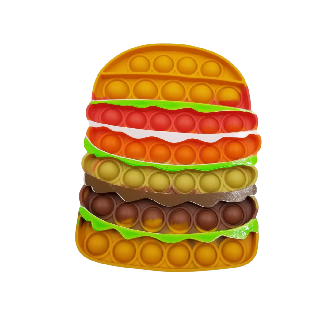Food Bubble Pop Fidget Toy - Hamburger