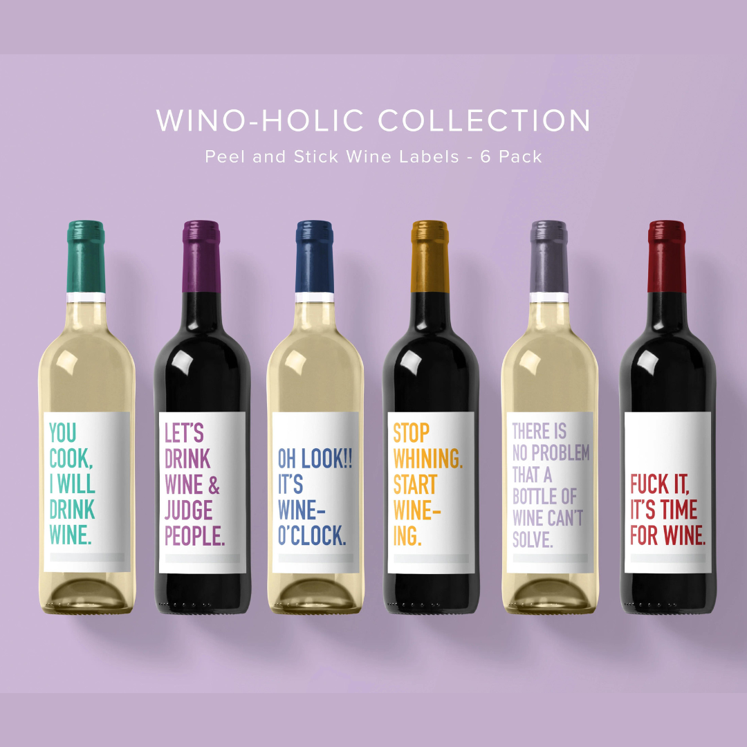 Wino-Holic Wine Labels