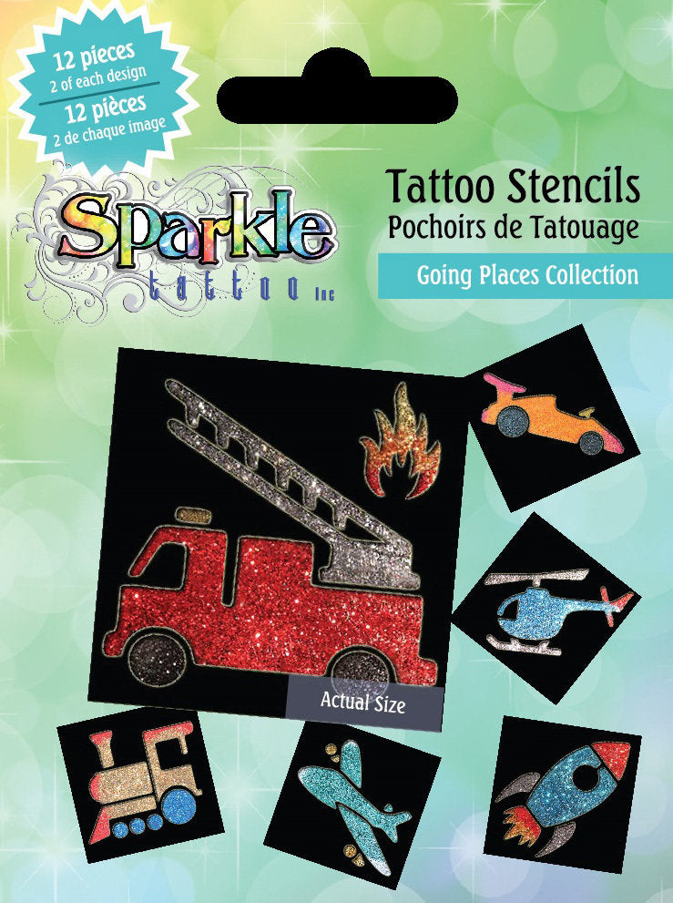 Tattoo Stencils - Going Places Collection