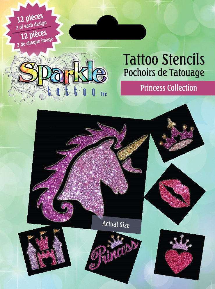 Tattoo Stencils - Princess Collection