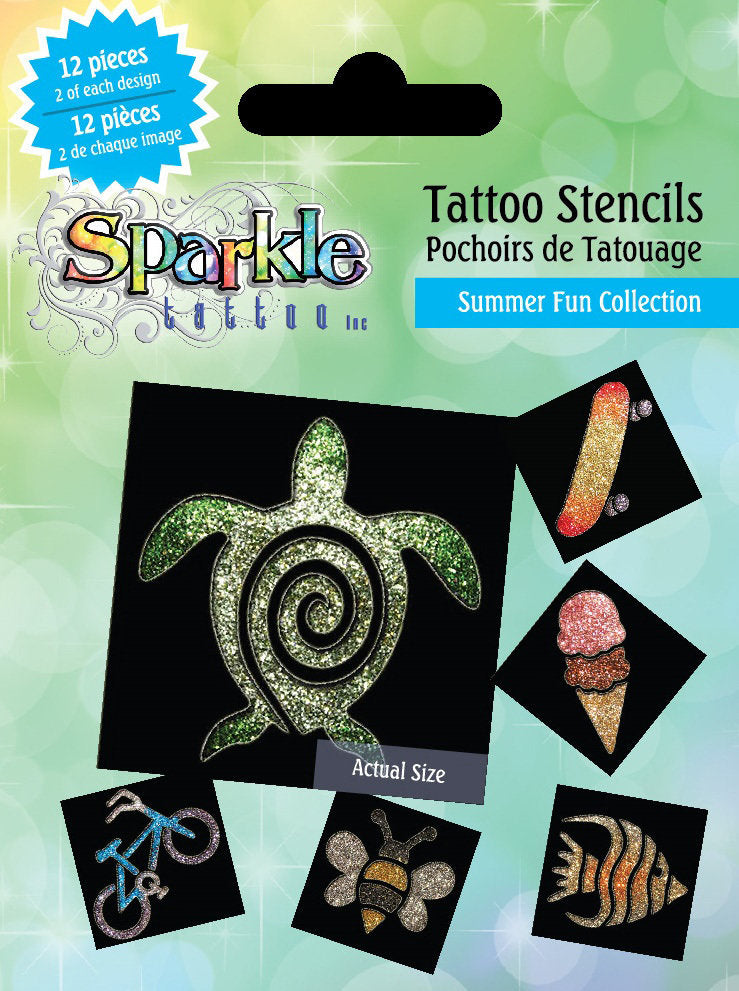Tattoo Stencils - Summer Fun Collection