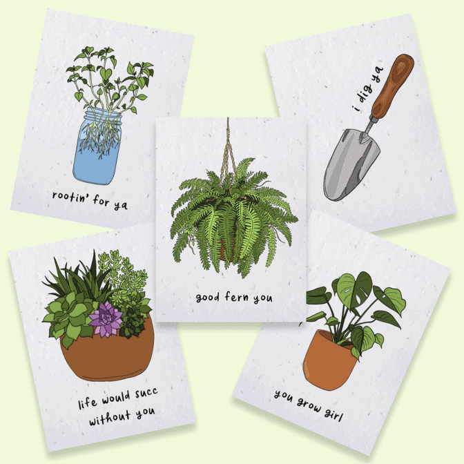 PLANTABLE PUN CARDS