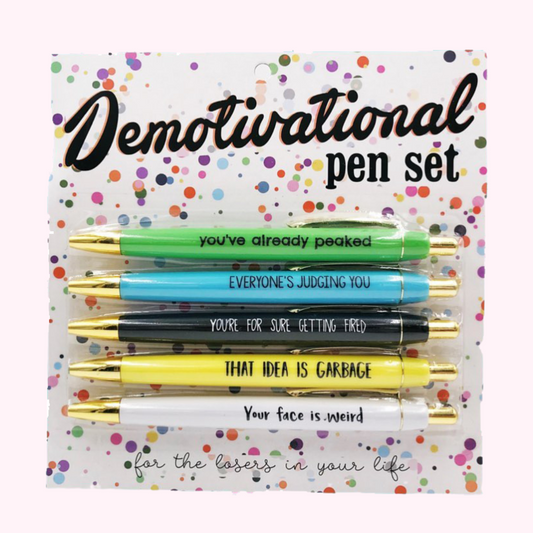 Sassy Pen Set - Demotivational